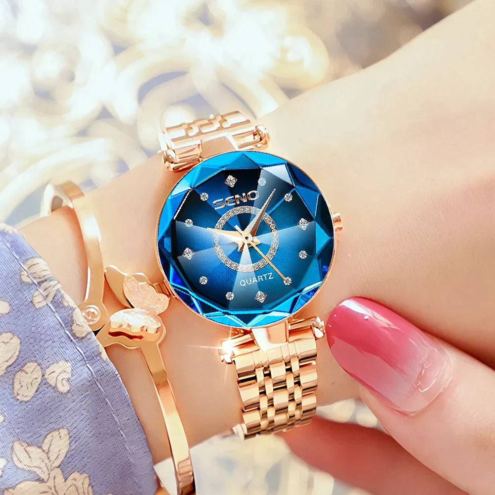Seno Quartz™ - Diamand Horloge