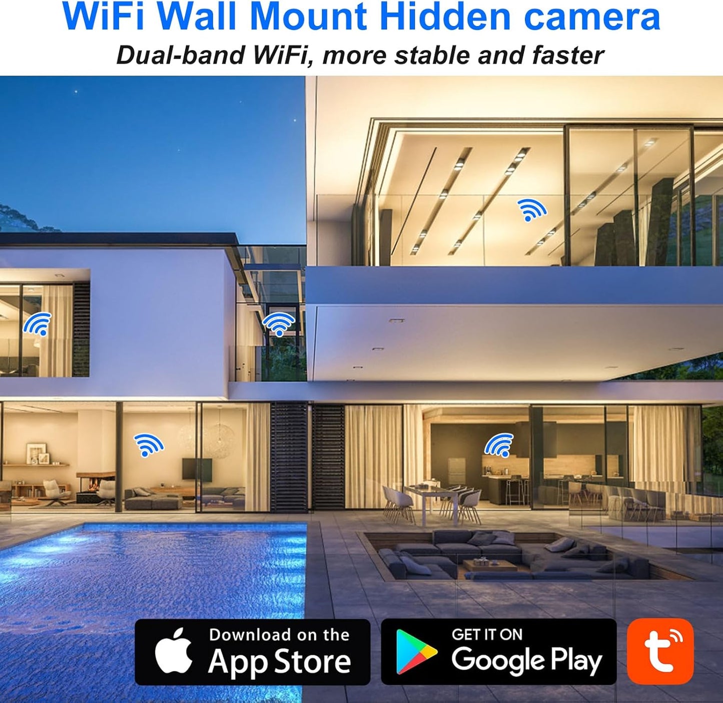 Verborgen Rookmelder HD 1080P WiFi Spy Camera 5G/2.4G