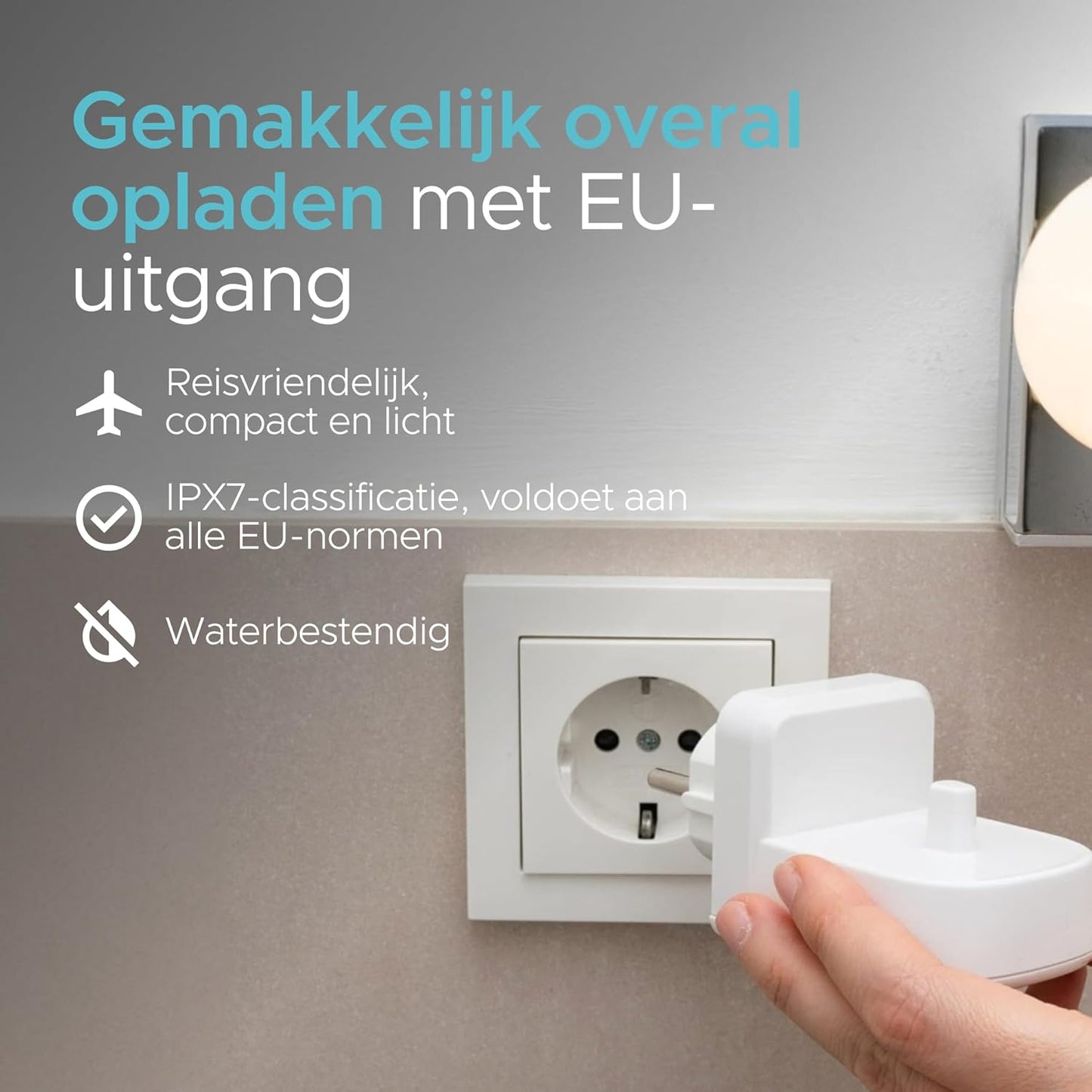 Elektrische tandenborstel wandlader voor EU-stopcontact voor elektrische tandenborstels