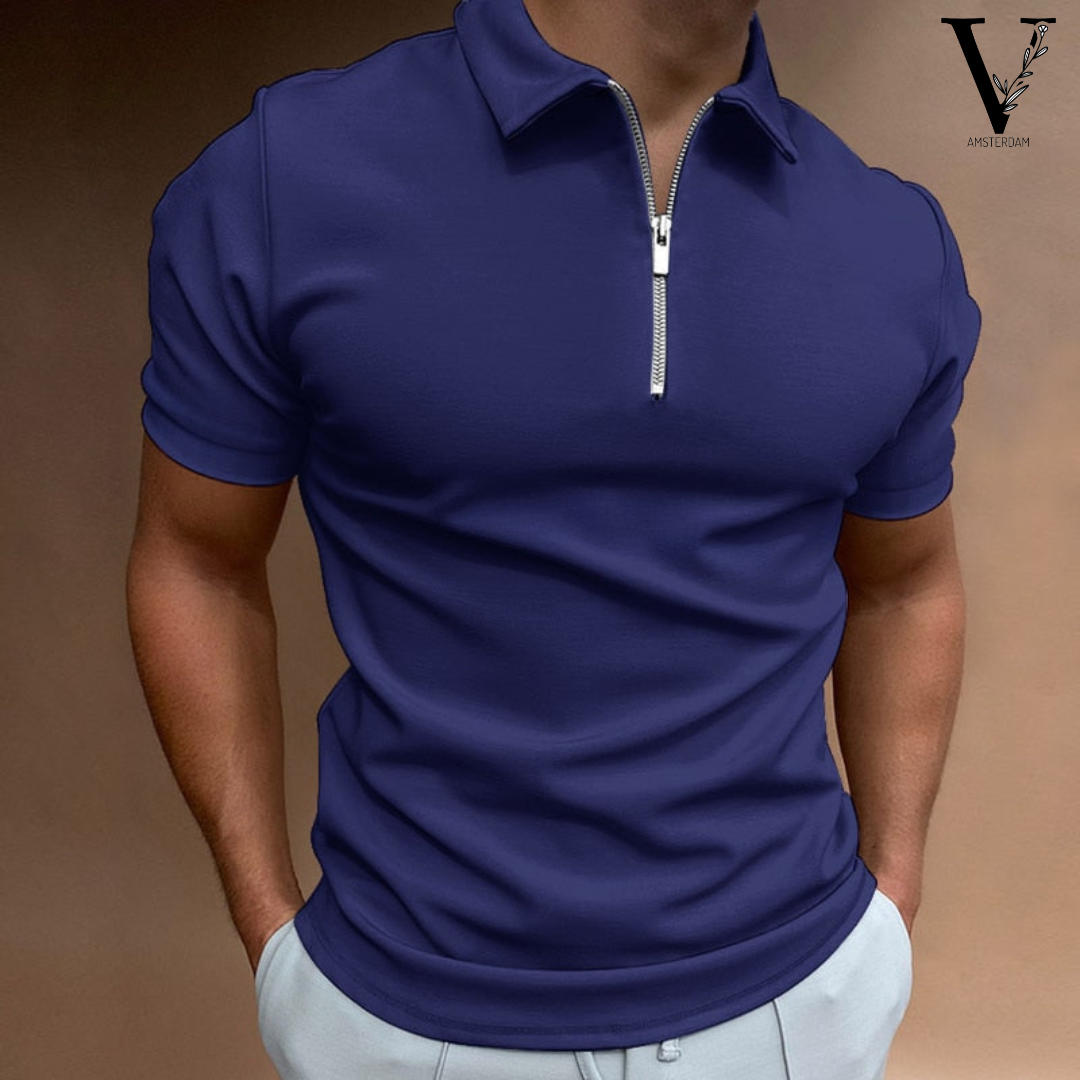 Amare® | Luxe Zip-Up Polo